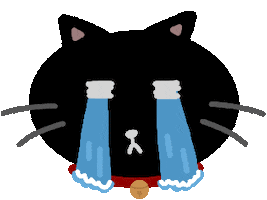 Cat Sad Face Sticker