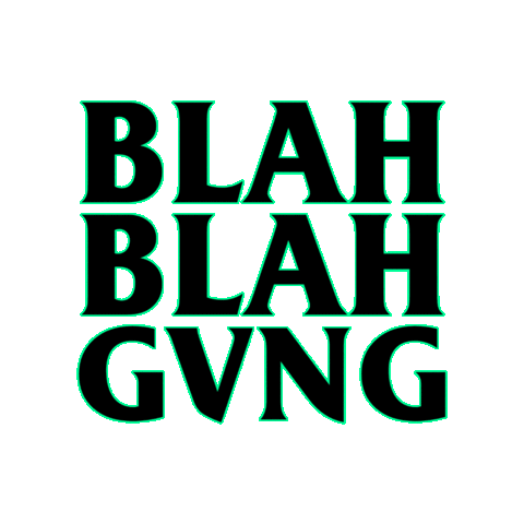 Blah Blah Gang Sticker