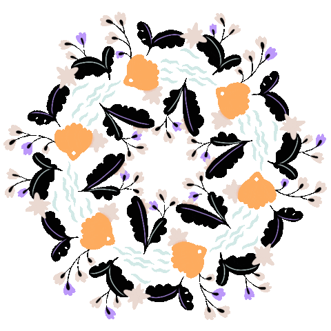 Loop Flower Sticker by Poupoutte