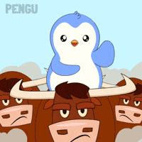 Penguin Bull GIF by Pudgy Penguins