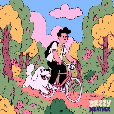 Dog Bike GIF by Brzzy