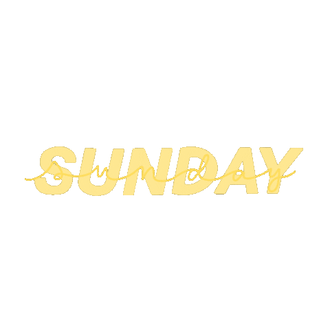 Sunday Weekday Sticker