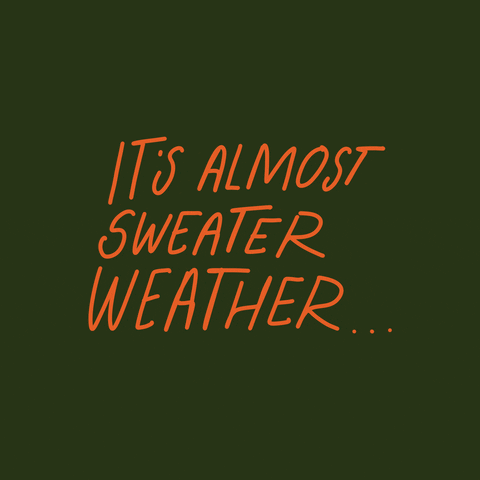 Sweater Weather Smile GIF by BrittDoesDesign