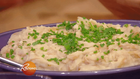 Mashed Potatoes Chocolate GIF by Rachael Ray Show - Find & Share on GIPHY