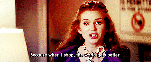 confessions of a shopaholic shopping GIF