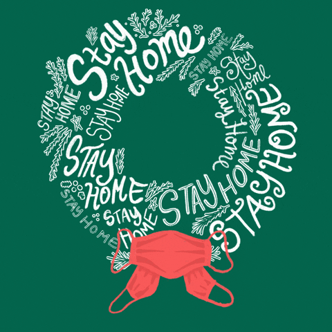 Stay Inside Merry Christmas GIF by INTO ACTION