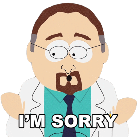 Sorry Sticker by South Park