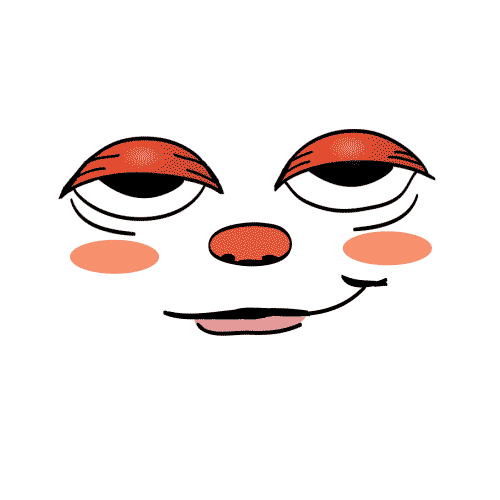 Face Eye Roll Sticker