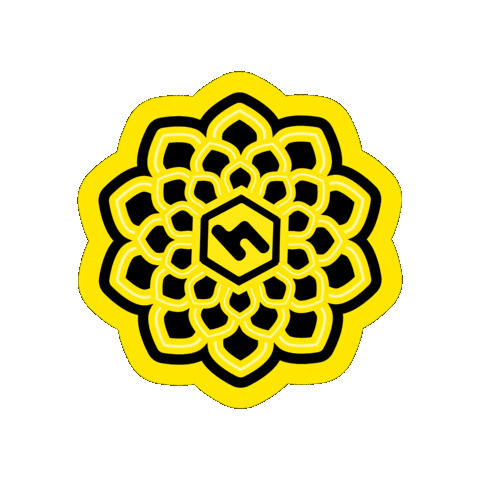 Neon Mandala Sticker by HoneyGrove