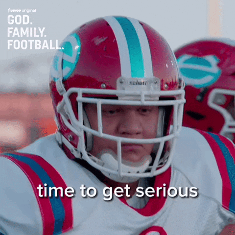 Serious Football GIF by Amazon Freevee