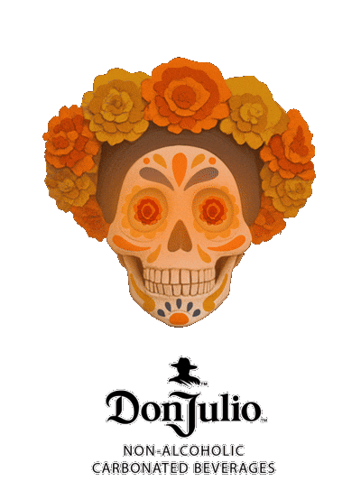 Day Of The Dead Skull Sticker By Fighter Gif