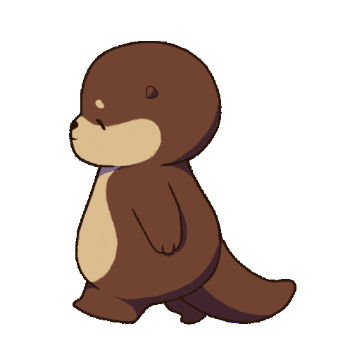 Walk Otter Sticker by OchiTheOtter