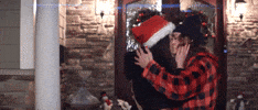 Kissing Merry Christmas GIF by GirlNightStand
