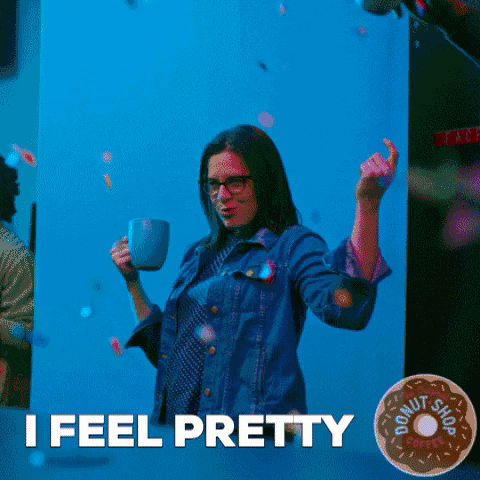 feeling feel good GIF by The Original Donut Shop Coffee