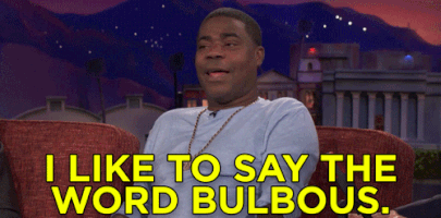 Tracy Morgan I Like To Say The Word Bulbous GIF by Team Coco