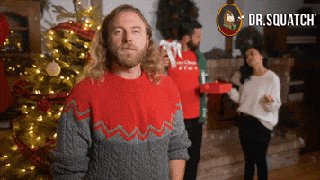 Christmas Struggling GIF by DrSquatchSoapCo