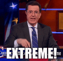 extreme stephen colbert GIF