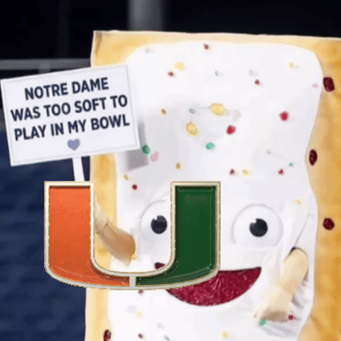 Notre Dame Miamihurricanes GIF