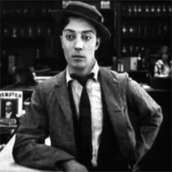 buster keaton winking can be hard GIF by Maudit