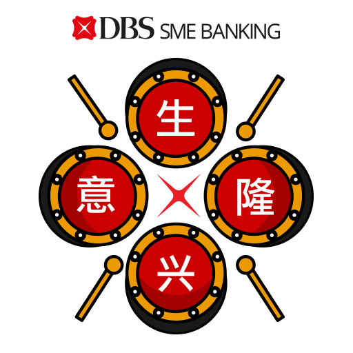 Orange Drum GIF by DBS Bank Ltd