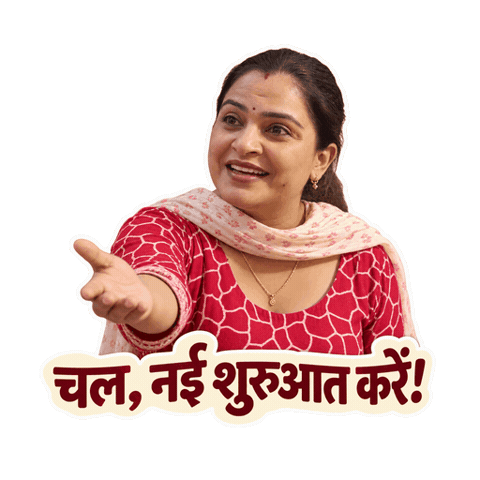 Fresh Start Haryanvi Sticker by STAGE APP - OTT for Bharat
