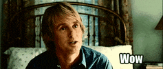 Movie gif. Owen Wilson as John Grogan in Marley and Me says "wow" with a slight smile like he's genuinely impressed.