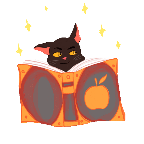 Leer Gato Lector Sticker