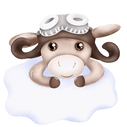 Pilot Giraffe Sticker