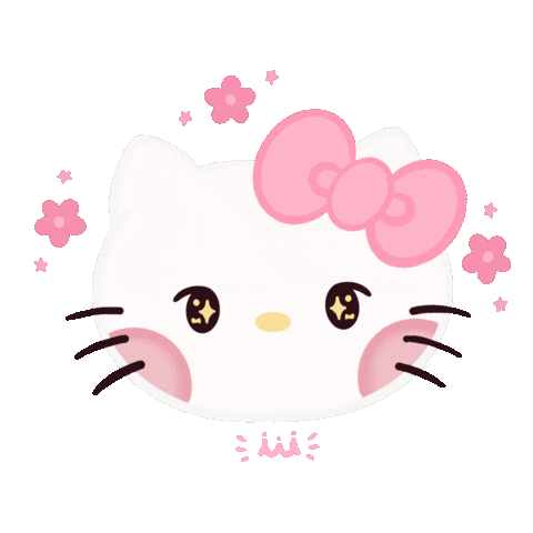 Hello Kitty Flower Sticker by Radiiiante