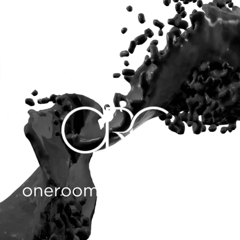 OneRoomChallenge design black and white event paint GIF