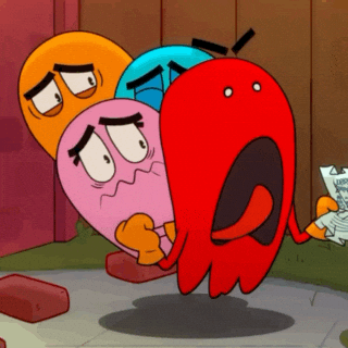 Scared Animation GIF by PAC-MAN™