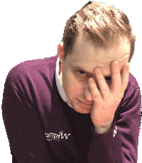 Think About It Facepalm Sticker by Baruch Geuze for iOS & Android