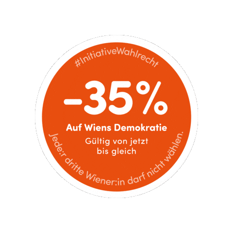 Sticker Vote Sticker by Verein Wiener Jugendzentren