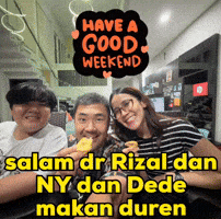 Salam Dr Rizal Dan Ny Dan Dede Makan Duren GIF