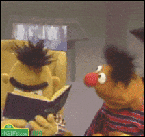 Shocked Sesame Street GIF