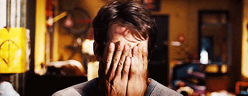  ryan reynolds tired frustrated stressed face palm GIF
