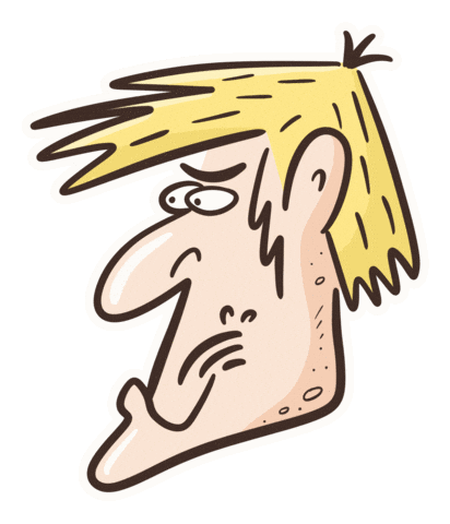 Sarcastic Face Sticker by Careless Doodles