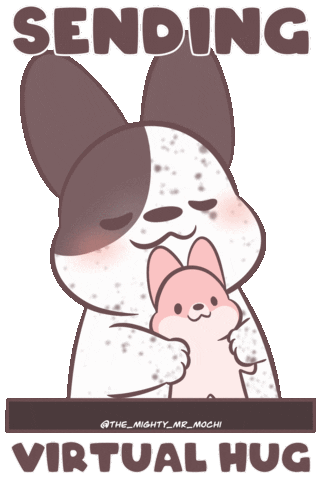 Virtual Hug Love Sticker