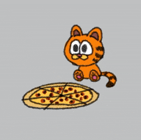 Pizza Garfield GIF by KAT BALL