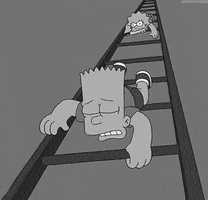 the simpsons ladder GIF