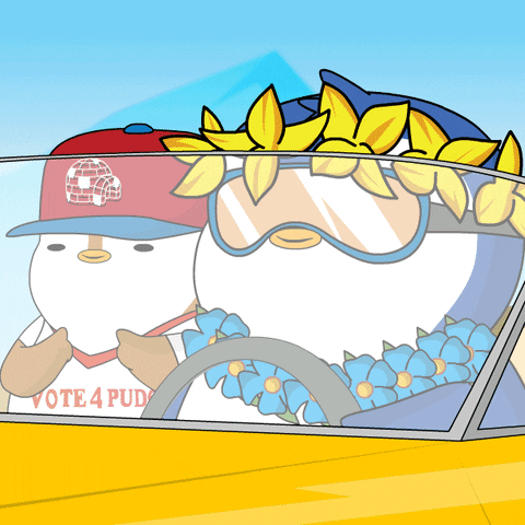 Road Trip Car GIF by Pudgy Penguins