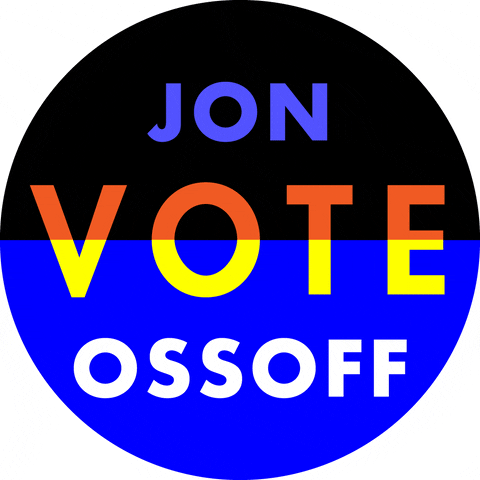Jon Ossoff Vote GIF by Laura Smith Art