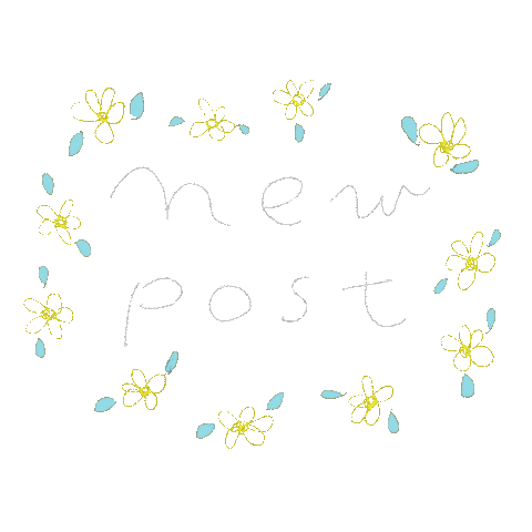 New Post 花 Sticker by いしだよりこ