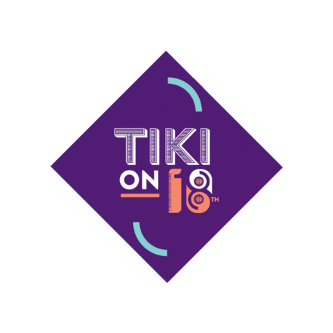 Tiki on 18th Sticker