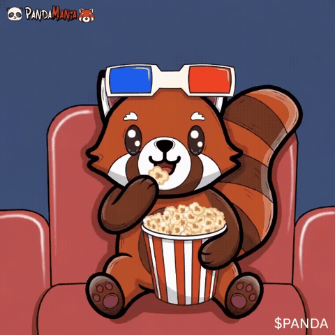 Red Panda Popcorn GIF by PandaMania