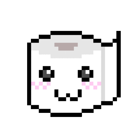 Pixel Shitting Sticker by Poopies.io