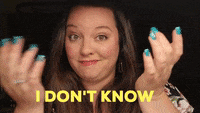 I Dont Know No Idea GIF by Tracey Matney - Victory Points Social