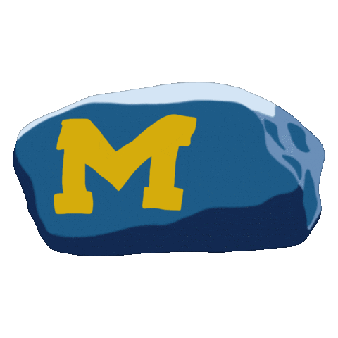 University Of Michigan Rock Sticker by Alumni Association of the University of Michigan