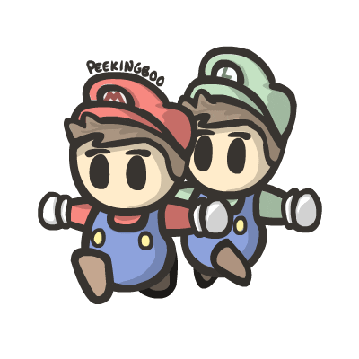 Mario Bros Nintendo Sticker