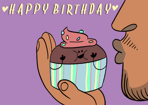 Happy Birthday Funny GIF by Tracey Elle